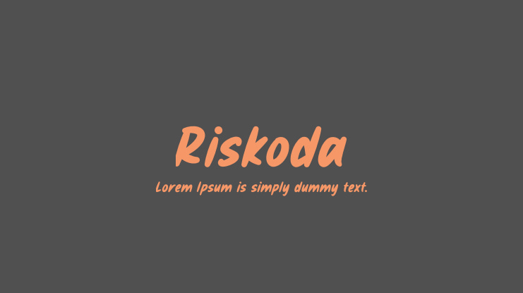 Riskoda Font