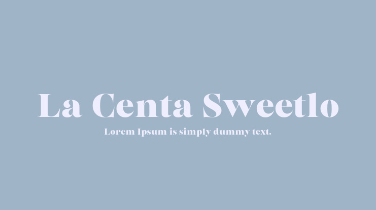 La Centa Sweetlo Font