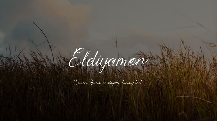 Eldiyamor Font