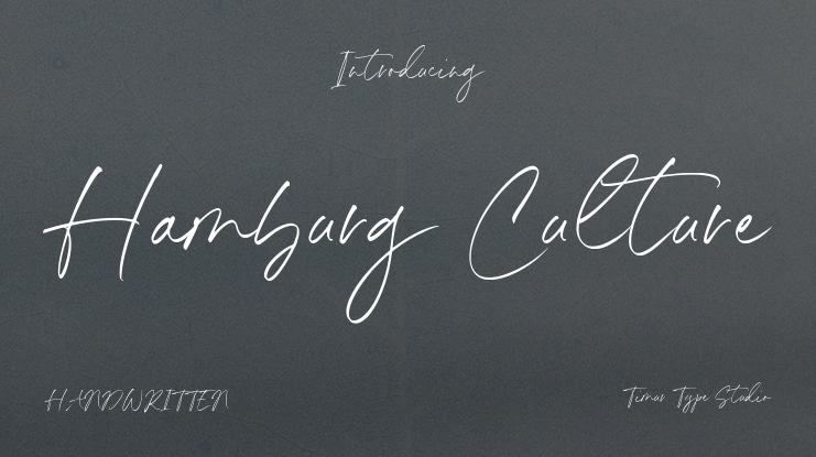 Hamburg Culture Font