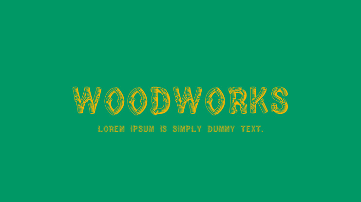 WoodWorks Font Family