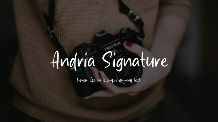 Andria Signature Font