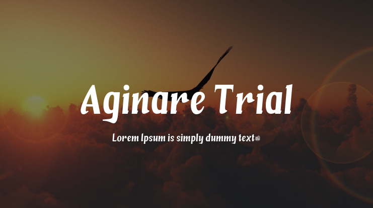 Aginare Trial Font