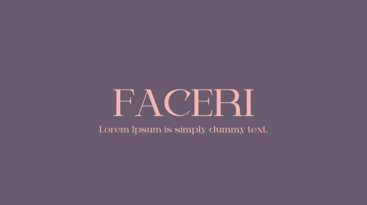 FACERI Font