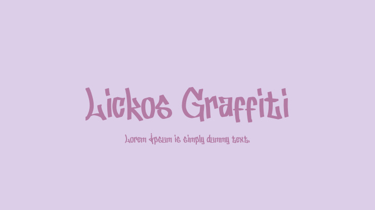 Lickos Graffiti Font Family