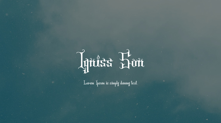 Igniss Son Font