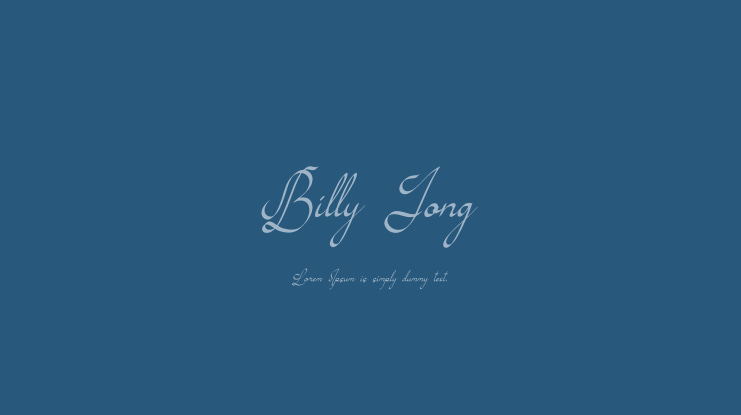 Billy Jong Font