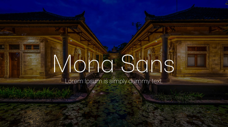 Mona Sans Variable Font
