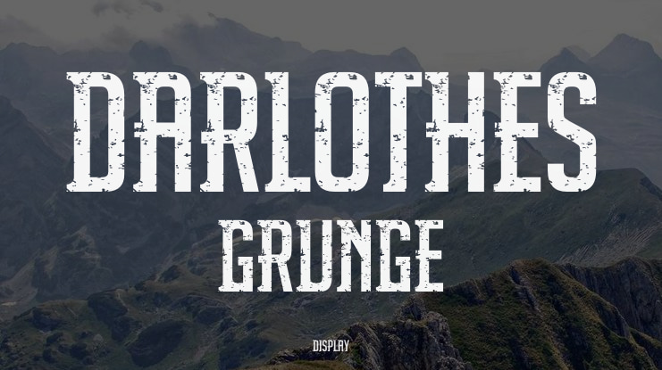 Darlothes Grunge Font