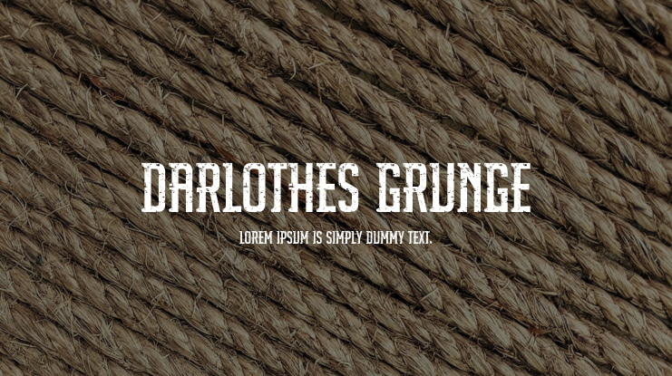 Darlothes Grunge Font