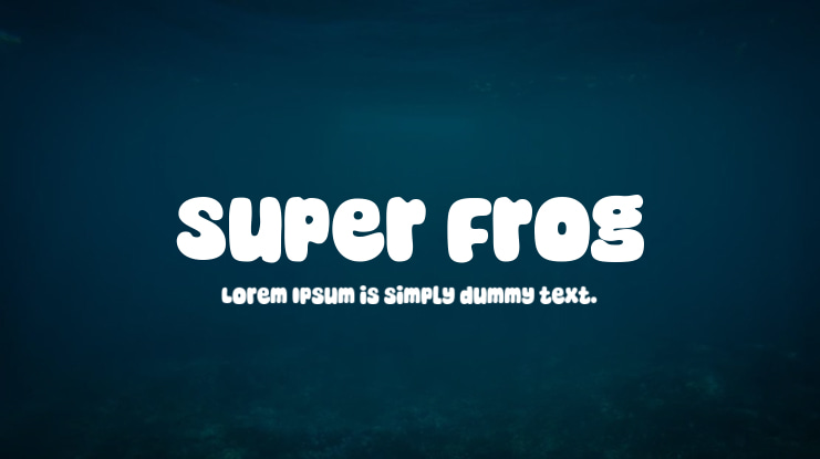 Super Frog Font