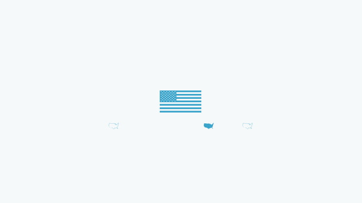 US Flag Font