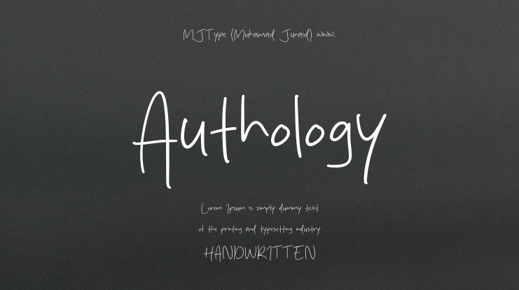 Authology Font