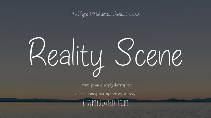 Reality Scene Font