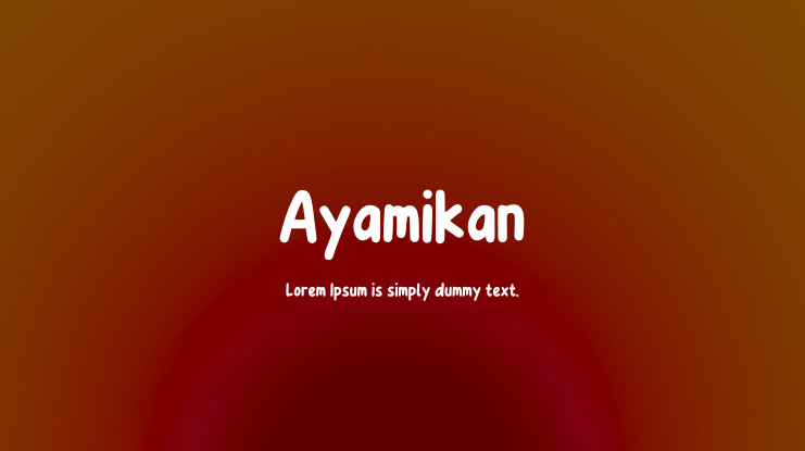 Ayamikan Font