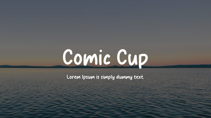 Comic Cup Font