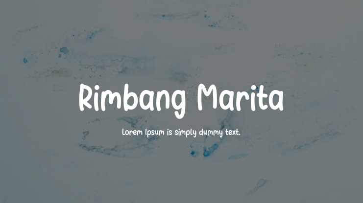 Rimbang Marita Font