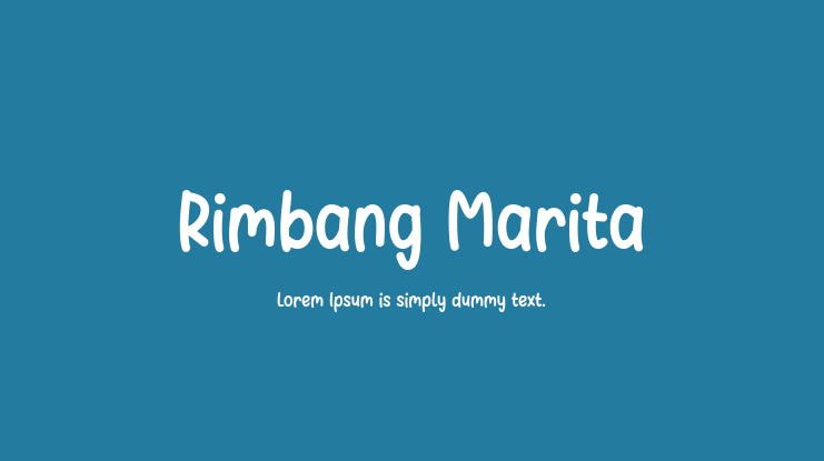 Rimbang Marita Font