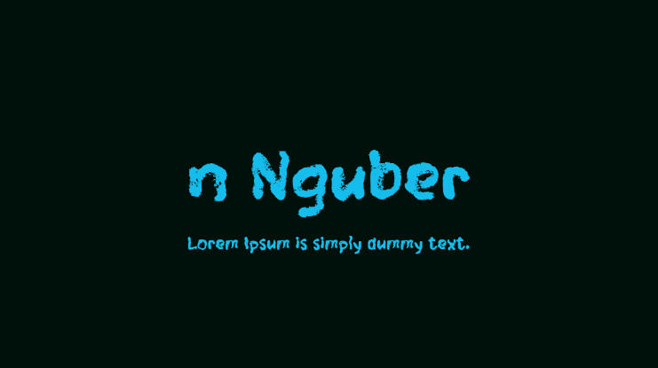 n Nguber Font