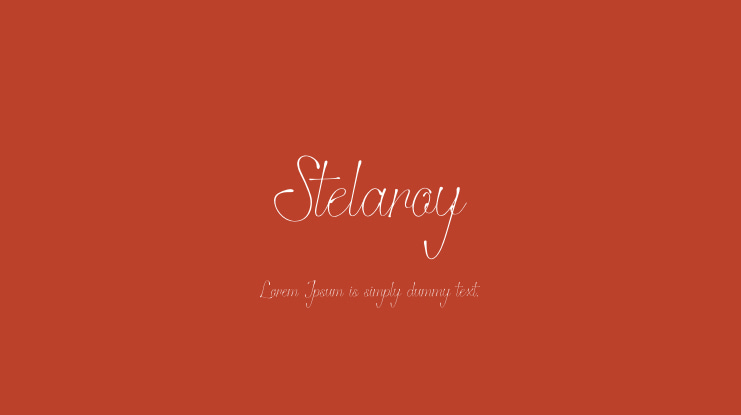 Stelaroy Font