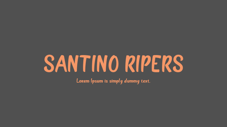 SANTINO RIPERS Font