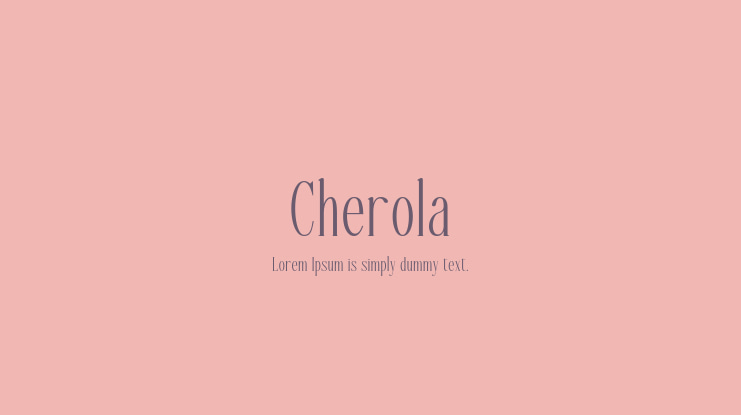Cherola Font