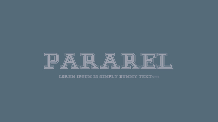 Pararel Font