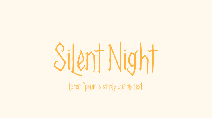 Silent Night Font