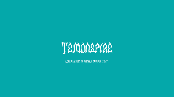 Temonspire Font