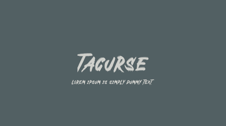Tacurse Font