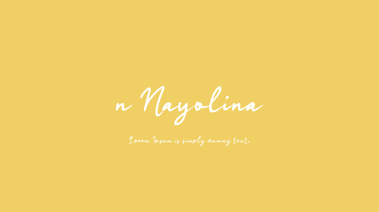 n Nayolina Font