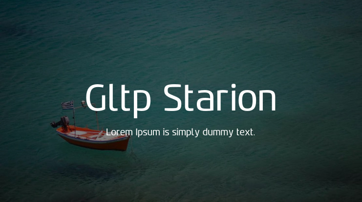 Gltp Starion Font Family