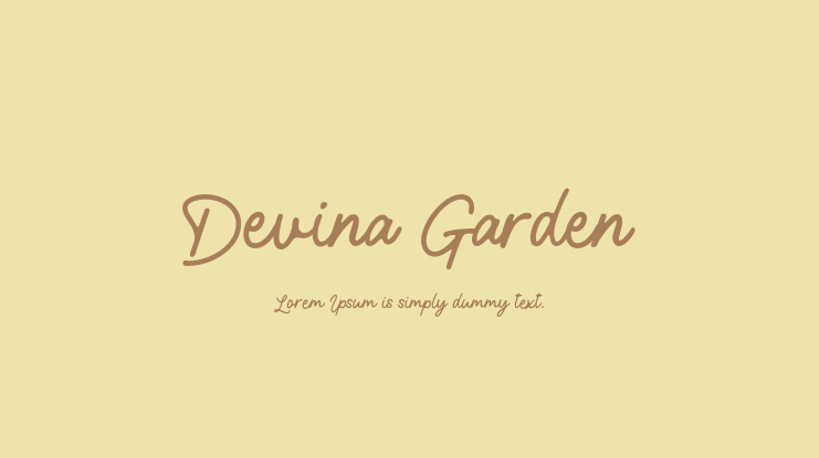 Devina Garden Font