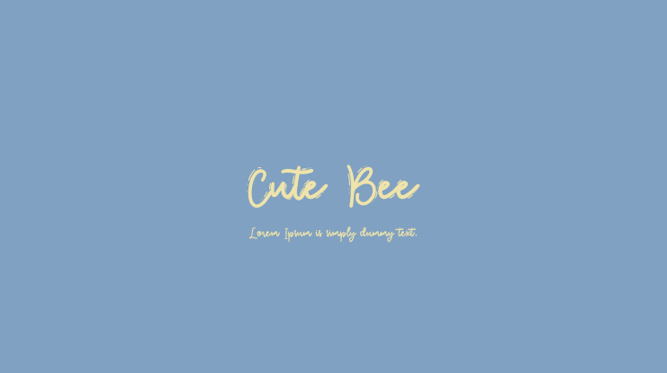 Cute Bee Font