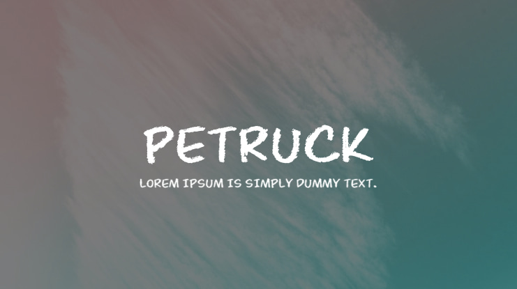 Petruck Font