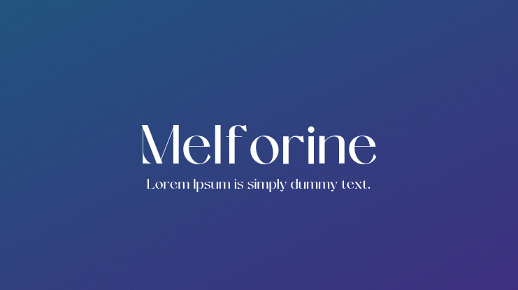 Melforine Font