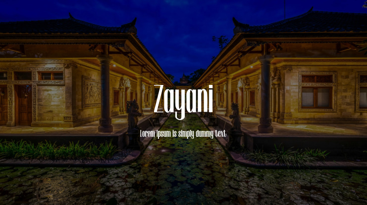 Zayani Font