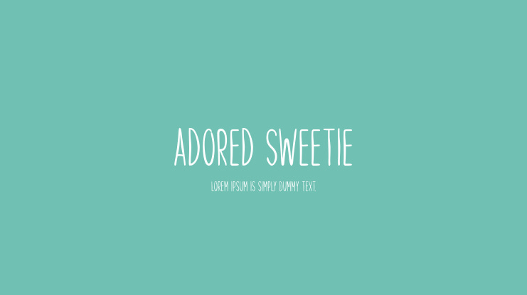Adored Sweetie Font