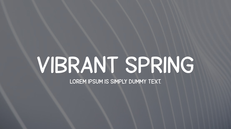 Vibrant Spring Font