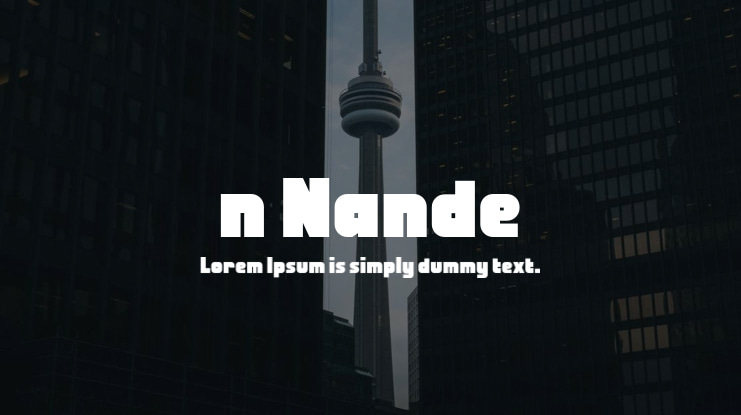 n Nande Font