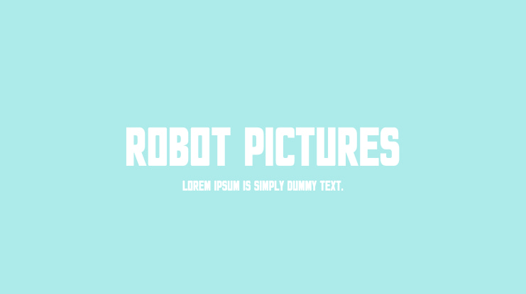 Robot Pictures Font