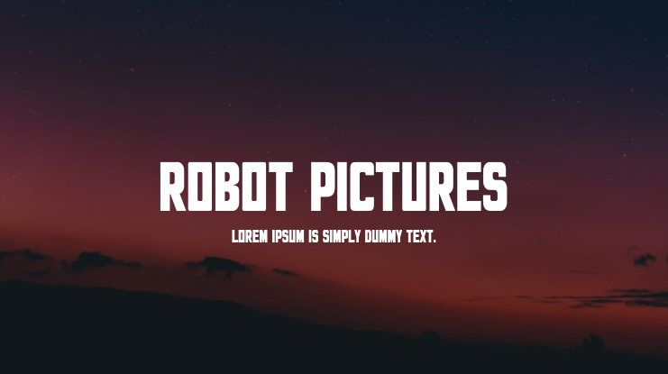 Robot Pictures Font
