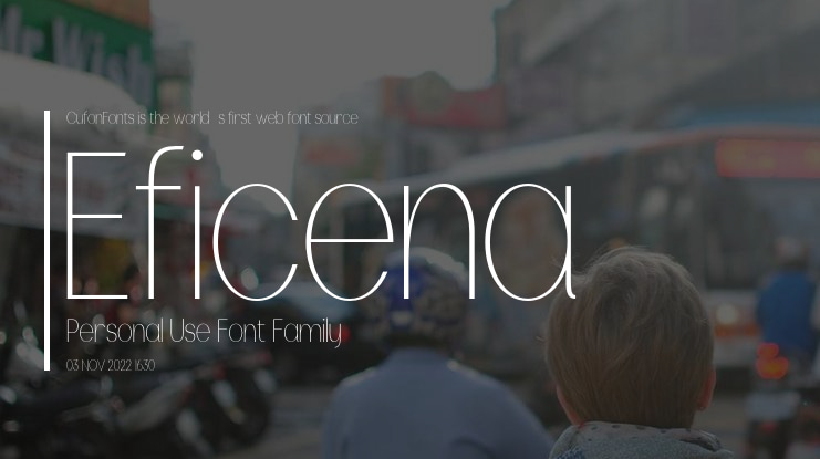 Eficena Personal Use Font