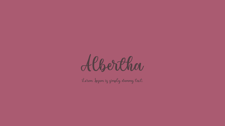 Albertha Font