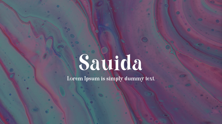 Sauida Font