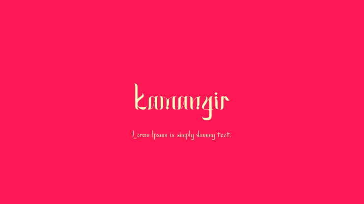kamangir Font Family