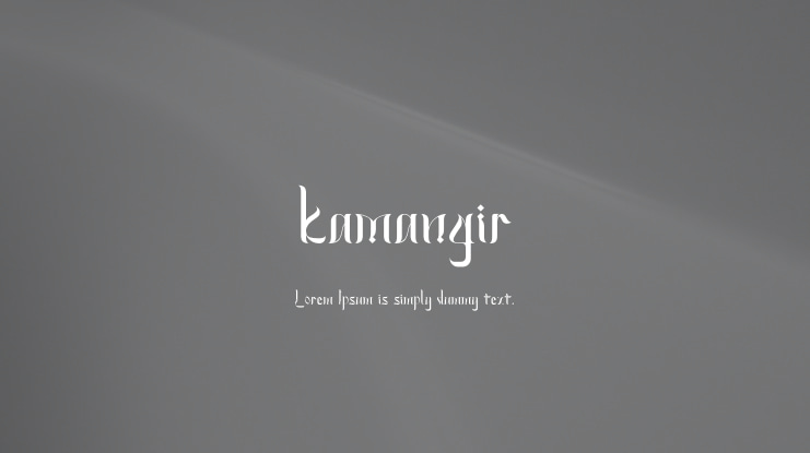 kamangir Font Family