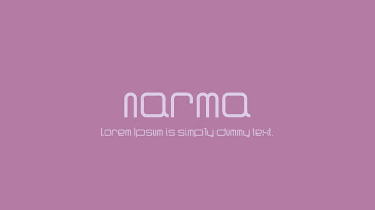 narma Font Family