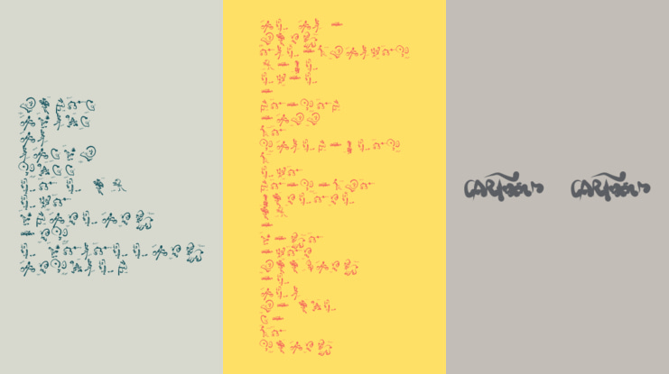 Cartoons Abstract Font