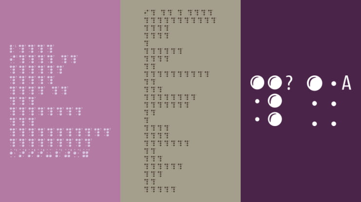 Braille Latin Font